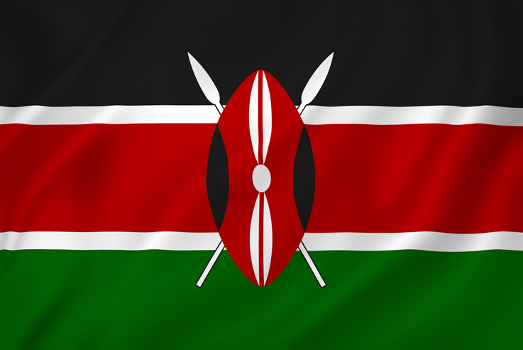 Länderflagge Kenia