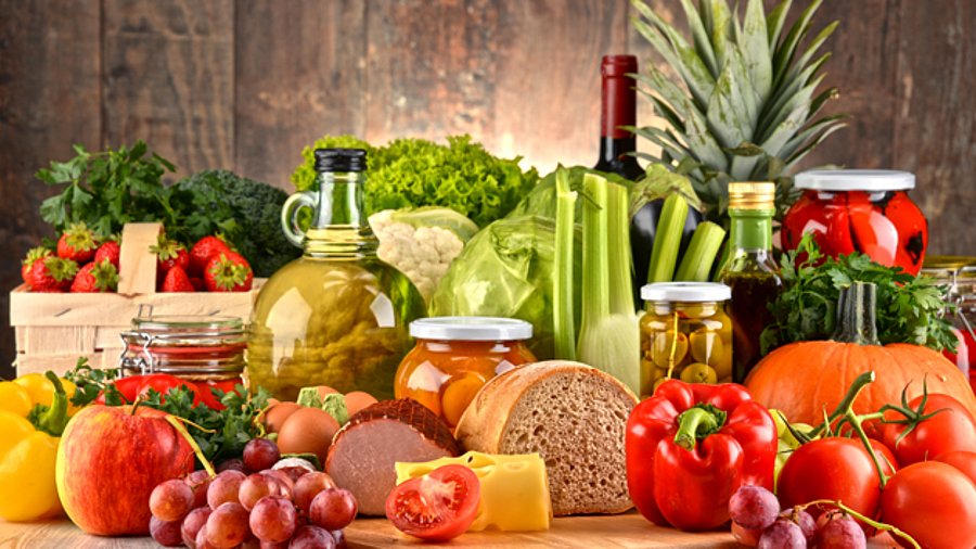 verschiedene Lebensmittel